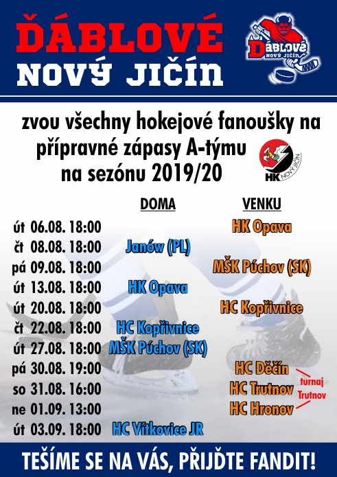 Změny v kádru jsou zde !!! Seznam přípravných utkání také!!!