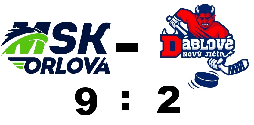 Dorost utrpěl debakl v Orlové 2 : 9